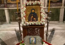Εορτασμός Οσίας Μεθοδίας στη Μεγαλόχαρη Τήνου