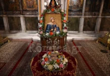 Εορτασμός Οσίας Φιλοθέης στη Μεγαλόχαρη Τήνου