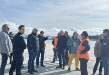 Αυτοψία στις εργασίες στο Λιμάνι της Τήνου