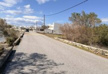 Αποκαταστάθηκε η κυκλοφορία στον Άγιο Φωκά Τήνου