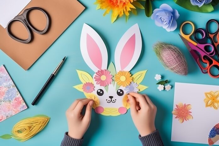 easter-bunny-diy-child-s-creative-journey-with-multicolored-paper