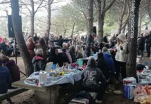 Βωλάξ – Η Λαχειοφόρος Αγορά στο γεύμα αγάπης στην Παναγία Καλαμάν