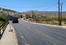 Συνεχίζονται οι ασφαλτοστρώσεις στο Οδικό δίκτυο Κώμης – Καλλονής Τήνου