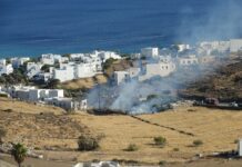 Φωτιά σήμερα στην Τήνο – Στο δρόμο προς Πόρτο