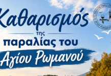 Τήνος – Εθελοντικός καθαρισμός στην παραλία του Αγίου Ρωμανού